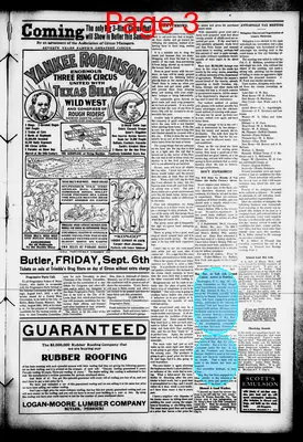 Page thumbnail for The Butler Weekly Times