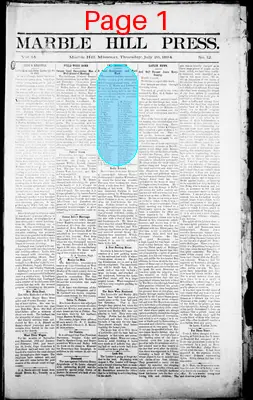 Page thumbnail for Marble Hill Press