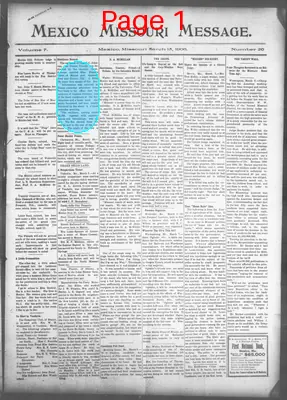 Page thumbnail for Mexico Missouri Message