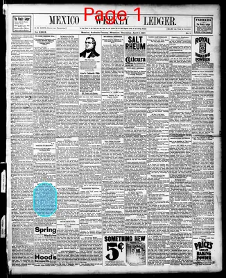 Page thumbnail for Mexico Weekly Ledger