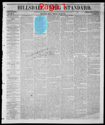 Page thumbnail for Hillsdale Whig Standard
