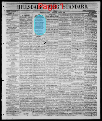 Page thumbnail for Hillsdale Whig Standard