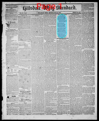 Page thumbnail for Hillsdale Whig Standard