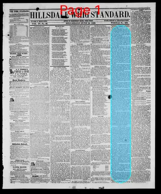 Page thumbnail for Hillsdale Whig Standard