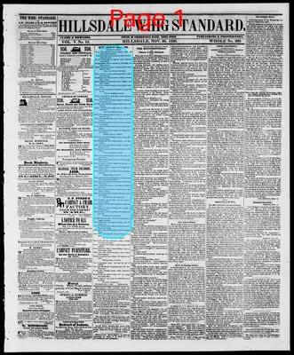 Page thumbnail for Hillsdale Whig Standard