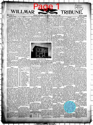 Page thumbnail for Willmar Tribune