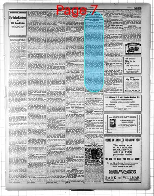 Page thumbnail for Willmar Tribune
