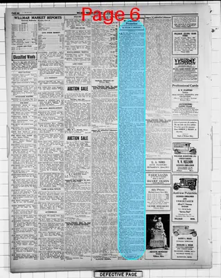Page thumbnail for Willmar Tribune