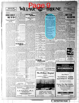 Page thumbnail for Willmar Tribune