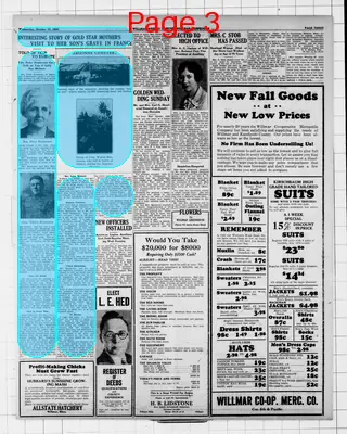 Page thumbnail for Willmar Tribune