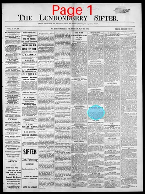 Page thumbnail for The Londonderry Sifter