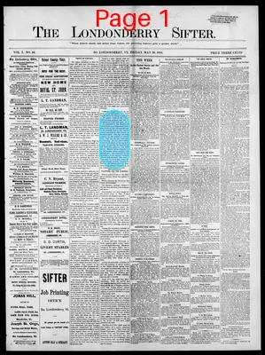 Page thumbnail for The Londonderry Sifter