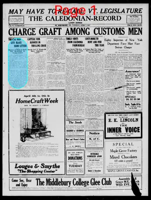 Page thumbnail for The Caledonian Record