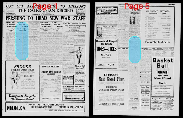 Page thumbnail for The Caledonian Record