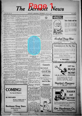 Page thumbnail for The Dermott News