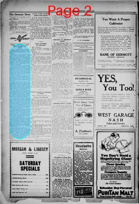 Page thumbnail for The Dermott News