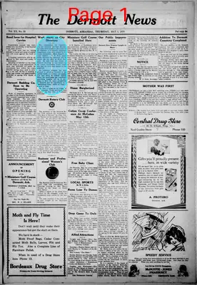 Page thumbnail for The Dermott News