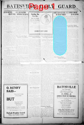 Page thumbnail for Batesville Daily Guard