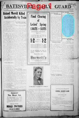 Page thumbnail for Batesville Daily Guard