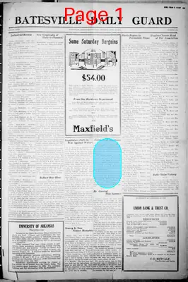 Page thumbnail for Batesville Daily Guard