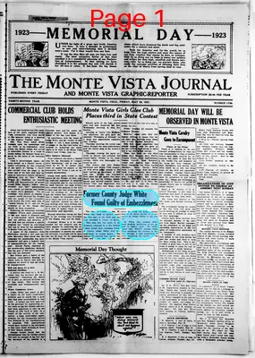 Page thumbnail for Monte Vista Journal And Monte Vista Graphic Reporter