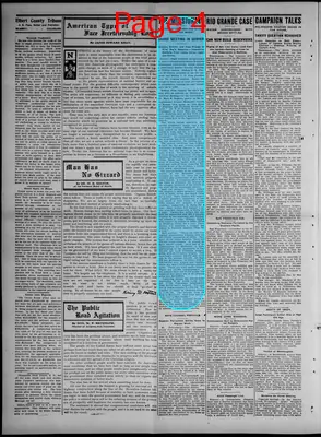 Page thumbnail for The Elbert County Tribune
