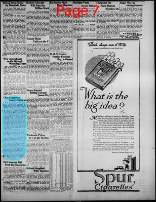 Page thumbnail for The Canon City Record With Which Is Consolidated The Canon City Cannon