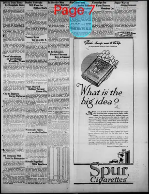 Page thumbnail for The Canon City Record With Which Is Consolidated The Canon City Cannon