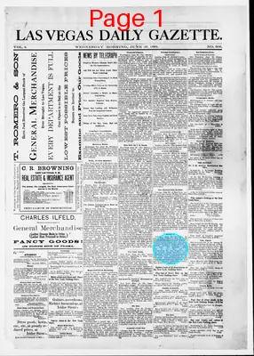 Page thumbnail for Las Vegas Daily Gazette