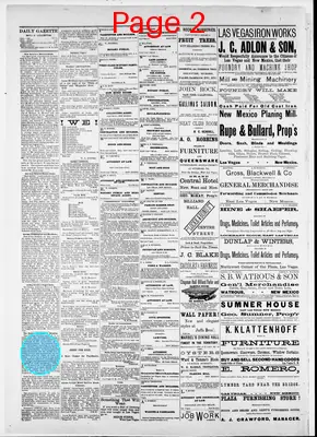 Page thumbnail for Las Vegas Daily Gazette