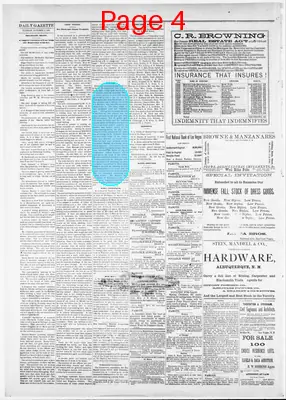 Page thumbnail for Las Vegas Daily Gazette