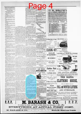 Page thumbnail for Las Vegas Daily Gazette