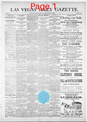 Page thumbnail for Las Vegas Daily Gazette