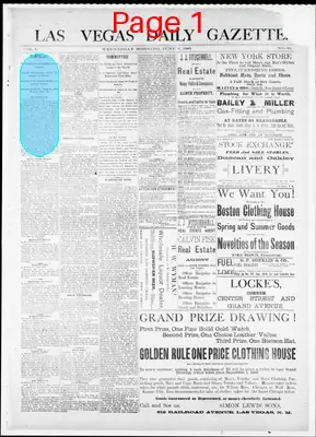 Page thumbnail for Las Vegas Daily Gazette
