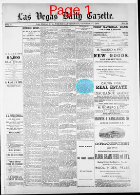 Page thumbnail for Las Vegas Daily Gazette