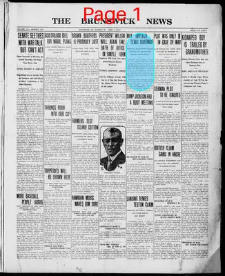 Page thumbnail for The Brunswick News