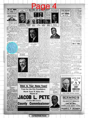 Page thumbnail for The Ely Miner
