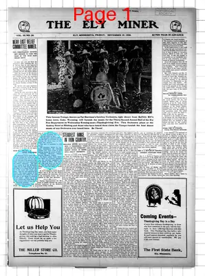 Page thumbnail for The Ely Miner