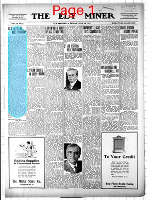 Page thumbnail for The Ely Miner