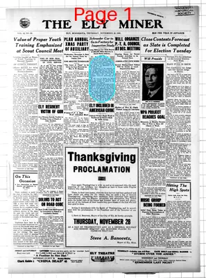 Page thumbnail for The Ely Miner