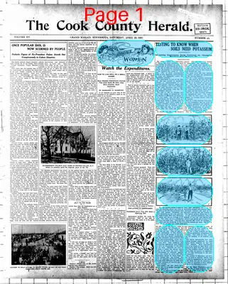 Page thumbnail for The Cook County Herald