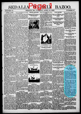 Page thumbnail for The Sedalia Weekly Bazoo