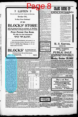 Page thumbnail for The Holt County Sentinel