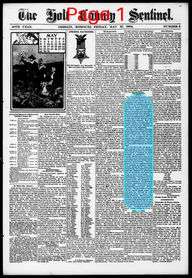 Page thumbnail for The Holt County Sentinel