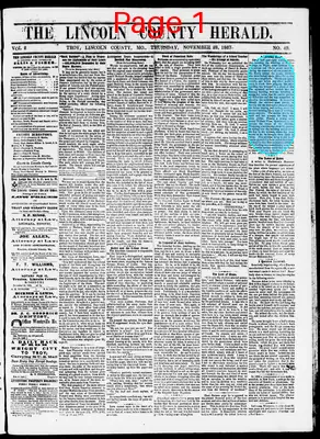 Page thumbnail for The Lincoln County Herald
