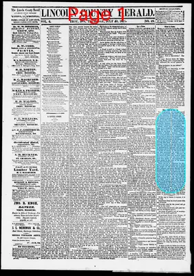 Page thumbnail for The Lincoln County Herald