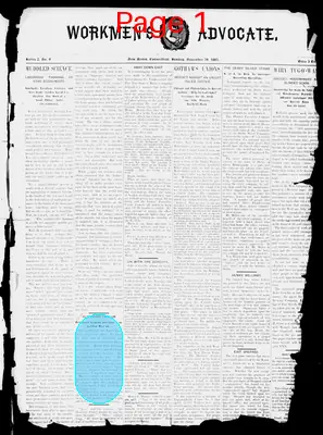 Page thumbnail for Workmen's Advocate