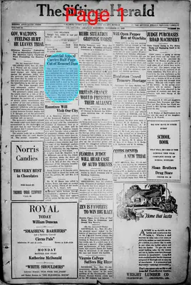 Page thumbnail for The Siftings Herald