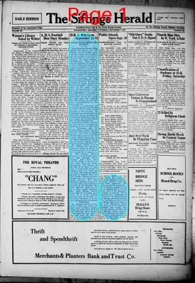 Page thumbnail for The Siftings Herald