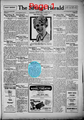 Page thumbnail for The Siftings Herald